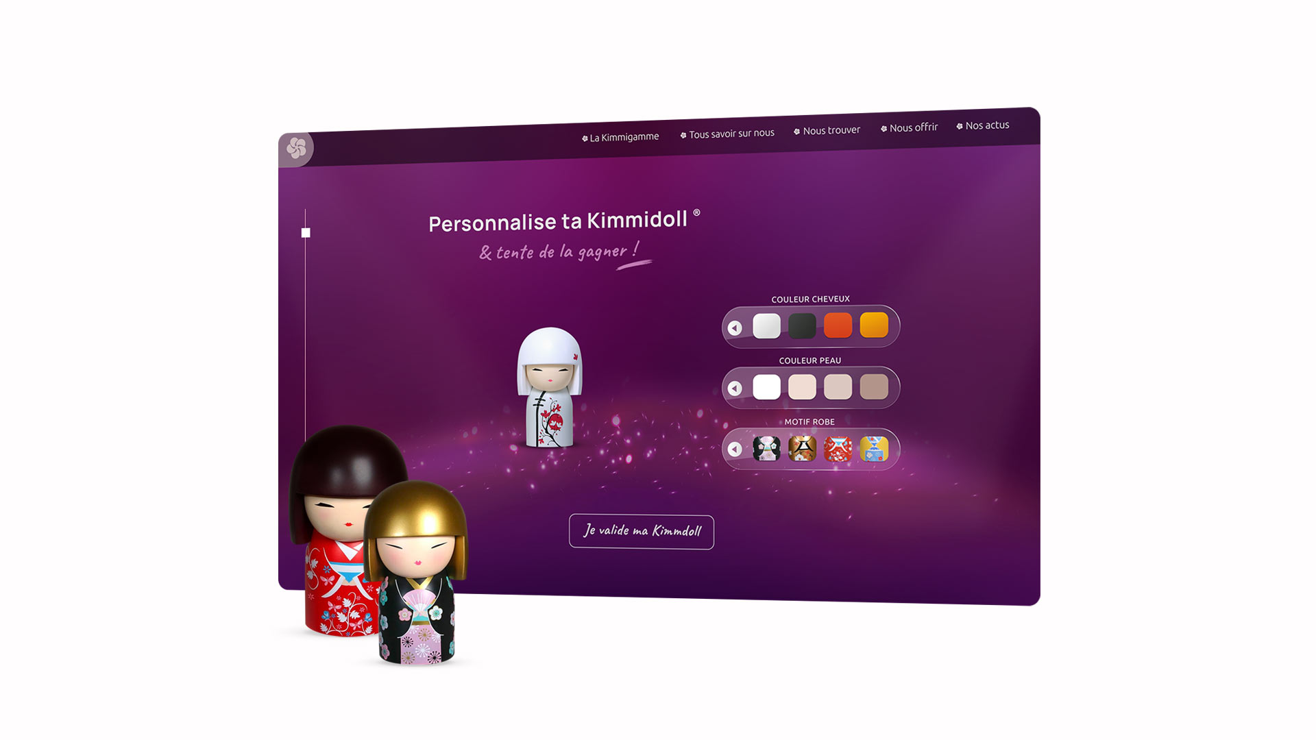 Screen du jeu Tente de gagner ta Kimmidoll - version desktop