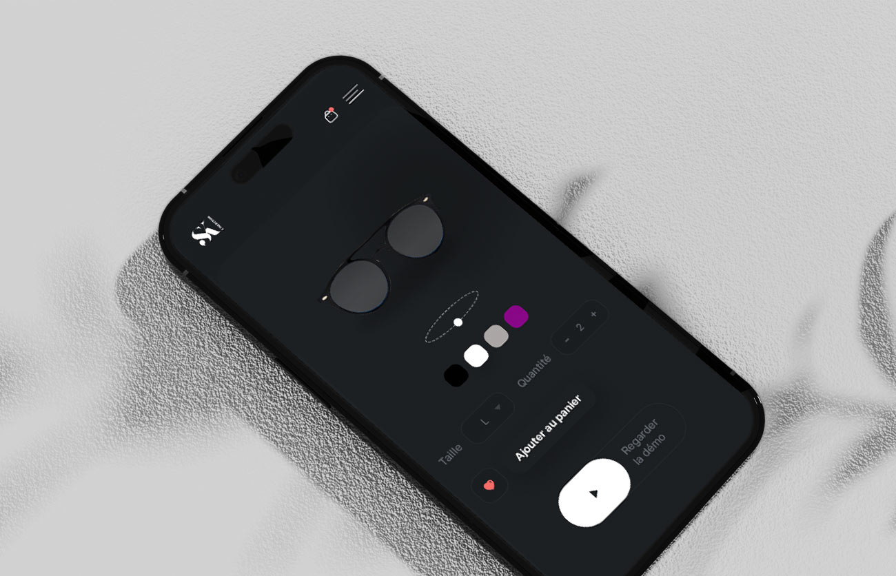 Screenshot du site SK Collection - version mobile