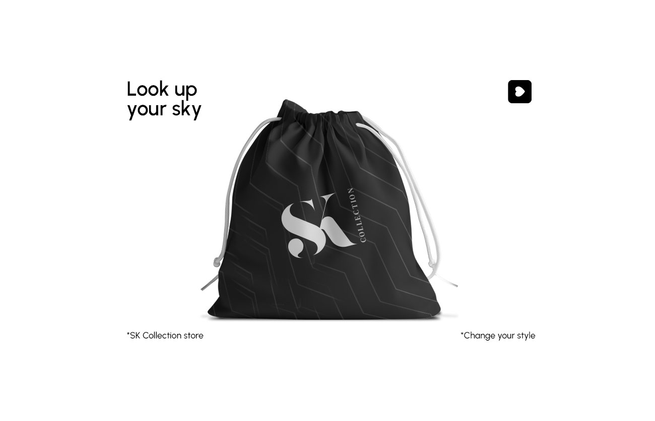 Création d'une pochette pour ranger sa monture de lunette. Marquage de goodies.